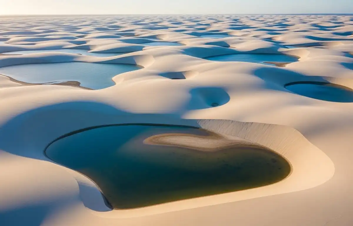 Dunas e lagoas do Parque Nacional dos Lençóis Maranhenses