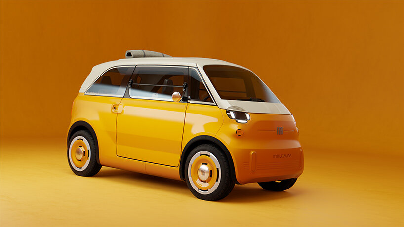 Fiat apresenta microcarro elétrico de quatro lugares inspirado em modelo dos anos 1950 1 1793380334 192 Fiat apresenta microcarro eletrico de quatro lugares inspirado em modelo