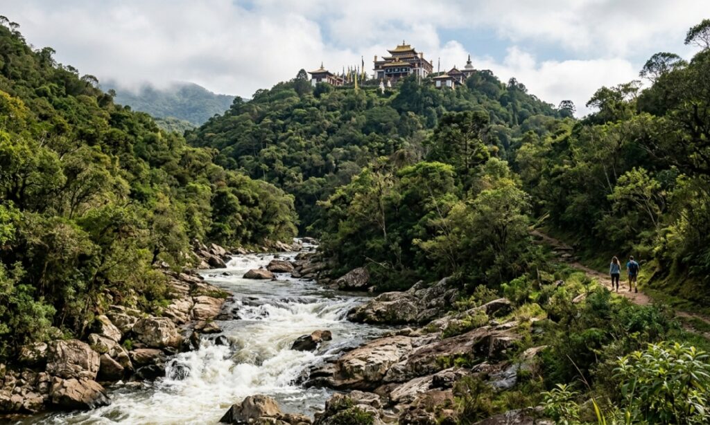 Templo tibetano no alto da montanha e corredeiras de classe III no vale: a cidade gaúcha a 25 km de Gramado que virou capital da aventura - Brasil 247