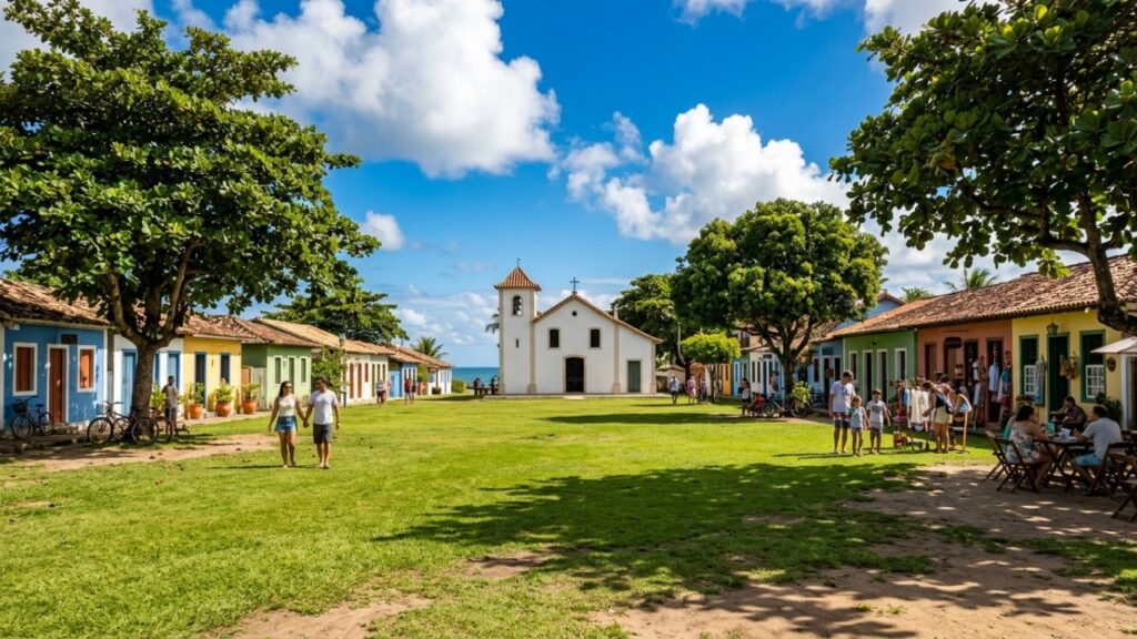 Um Quadrado gramado com 200 metros e casinhas coloridas do século XVI: a vila baiana eleita um dos 15 melhores lugares do planeta - Brasil 247