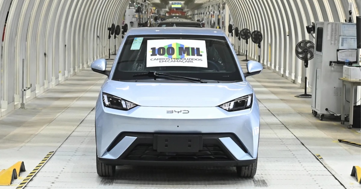 BYD alcança marca histórica no Brasil ao atingir 100 mil carros produzidos em apenas 9 meses