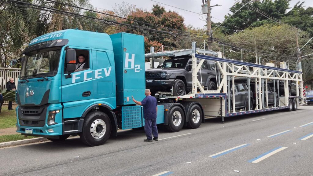 GWM testa caminhão elétrico movido a hidrogênio no Brasil