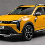 Curiositando 19 Projeção Dacia/Renault Sandero de nova geração amarelo