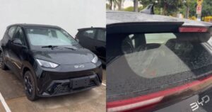 BYD Dolphin Mini 2027 tem pneus mais largos e aerofólio e rodas do modelo europeu
